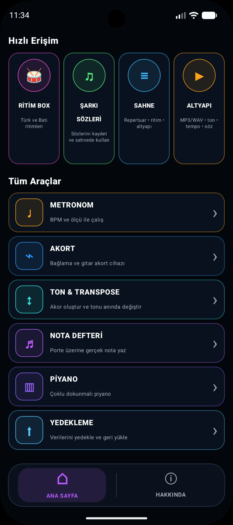 Müzisyen Araçları Pro ekran görüntüsü