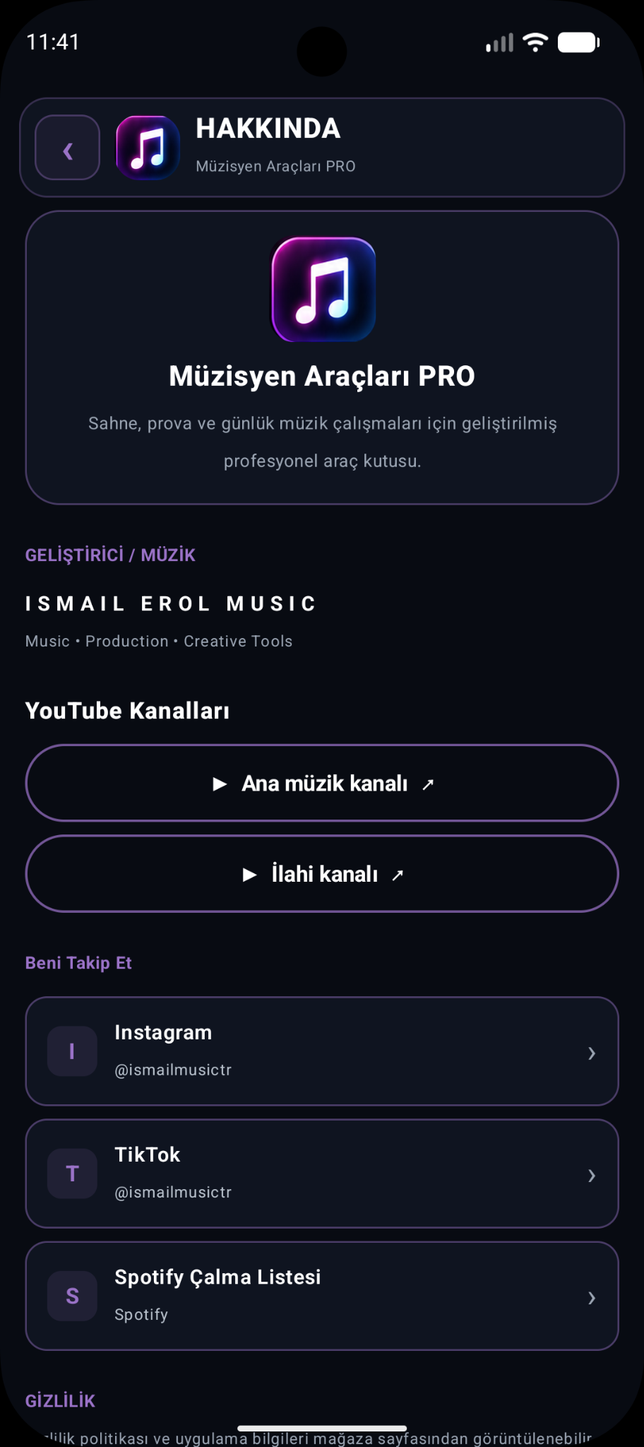 Müzisyen Araçları Pro ekran görüntüsü